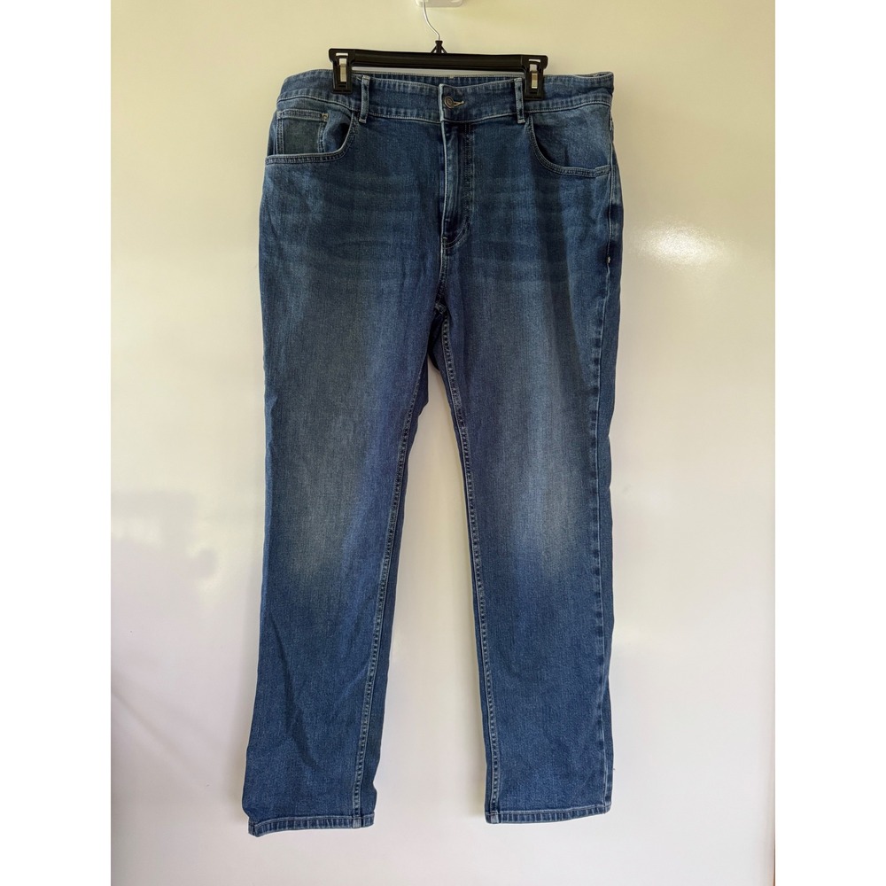 Harley Davidson Mens Tapered Leg Jeans Medium Wash Blue Denim 38x32